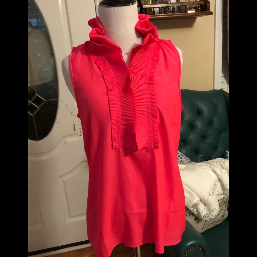 NWT.  Vibrant Pink J. Crew Top